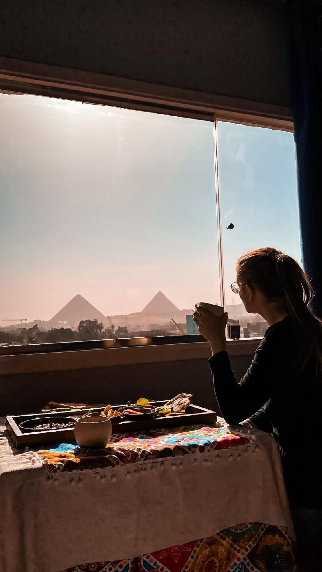 King Tout Pyramids View Káhira